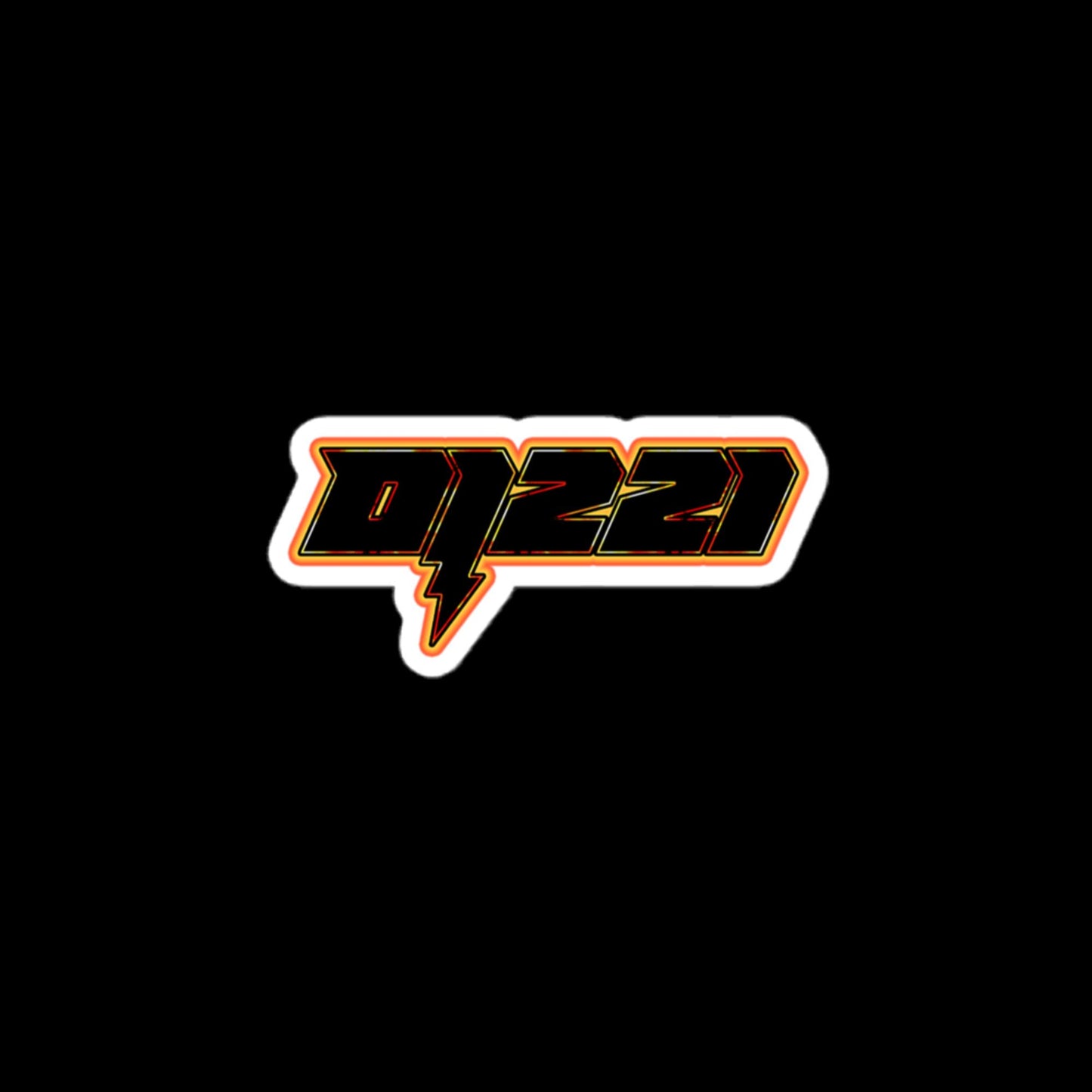 "221" Lava Sticker