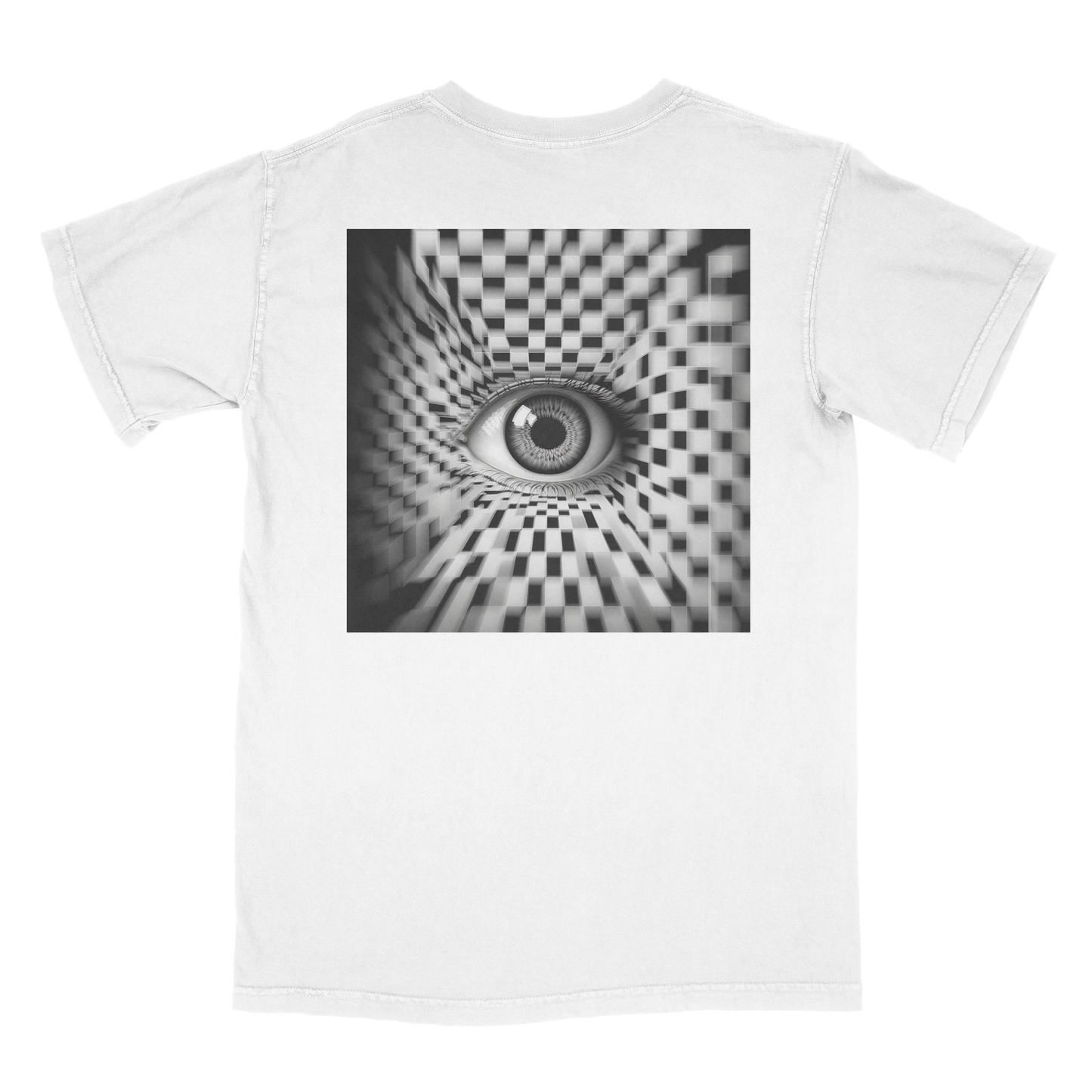 "211" WHT Embroidered Tee